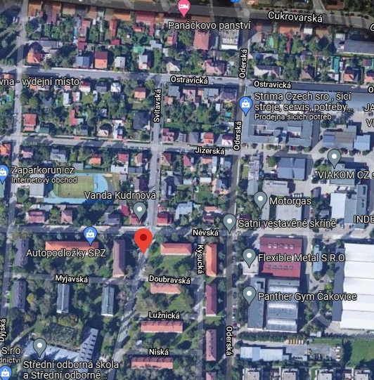 Chodn&iacute;k v ulici Svitavsk&aacute;