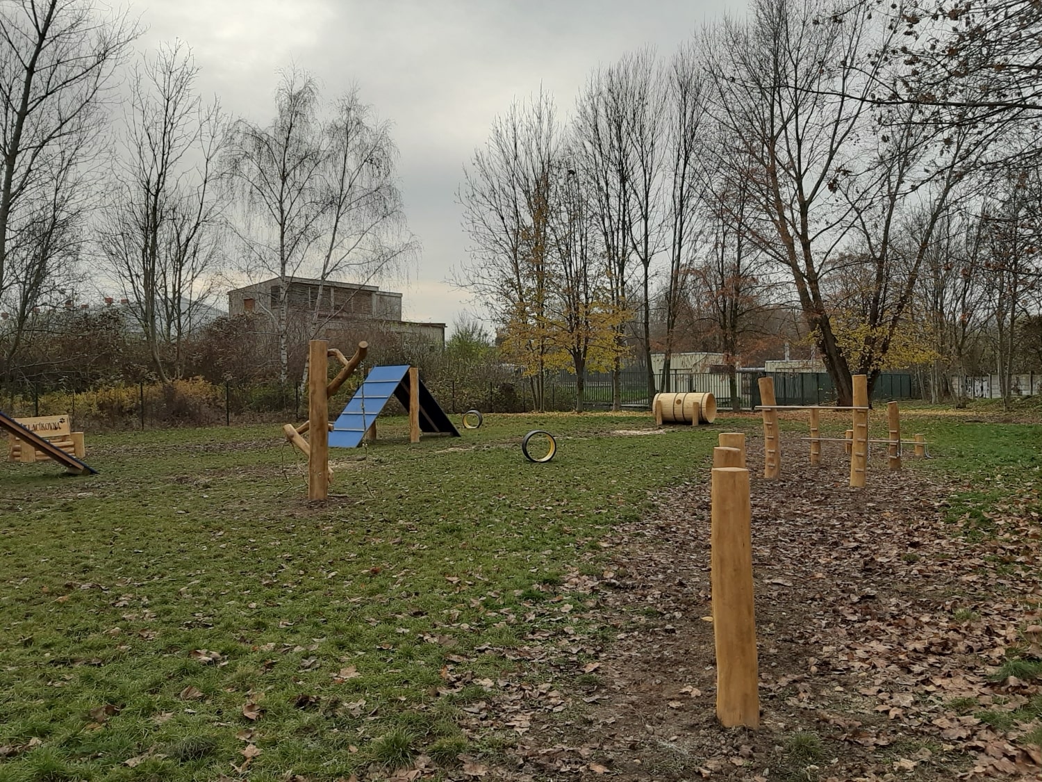 Ps&iacute; loučka u skateparku 123