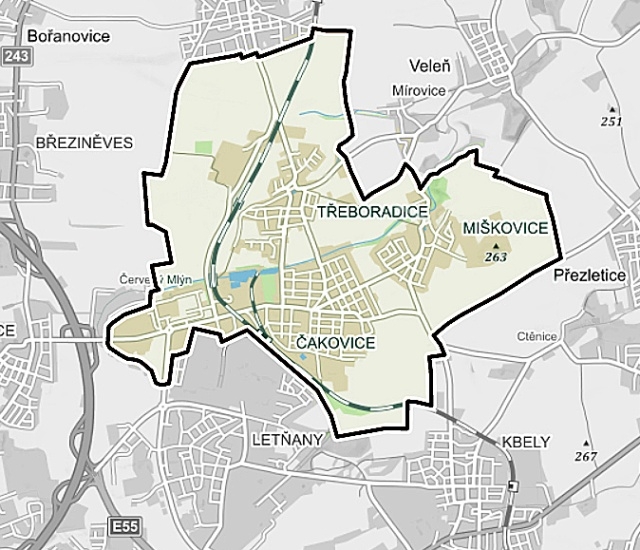 Mapa v&scaron;ech projektů